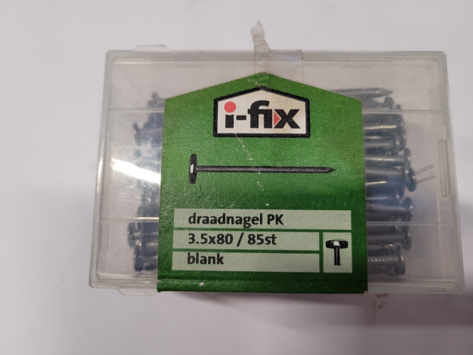 Draadnagel  I-fix  3.5 x80  PK    85stuks